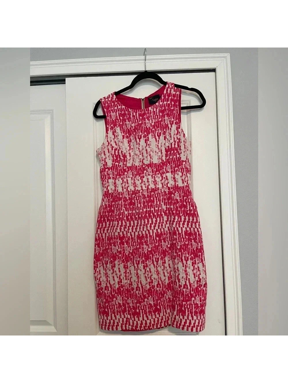 Just...Taylor Pink Back Cutout & Zipper Dress, 4